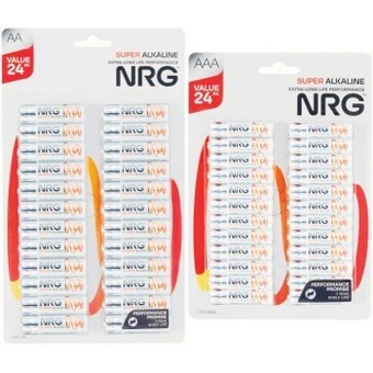 Coles Nrg batteries aa or aaa 24 pack offer