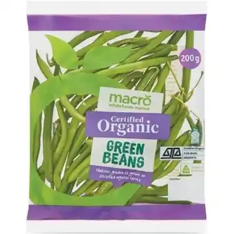 Woolworths Macro qld organic beans 200g pack offer