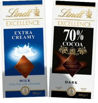 IGA Lindt Excellence Chocolate Block 80-100g Selected Varieties offer