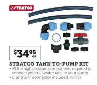 Stratco Stratco tank-to-pump kit offer
