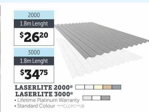 Stratco Laserlite 2000, laserlite 3000 offer