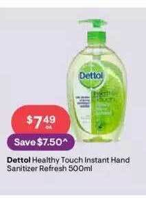Discount Drug Stores Dettol healthy touch instant hand sanitizer refresh offer