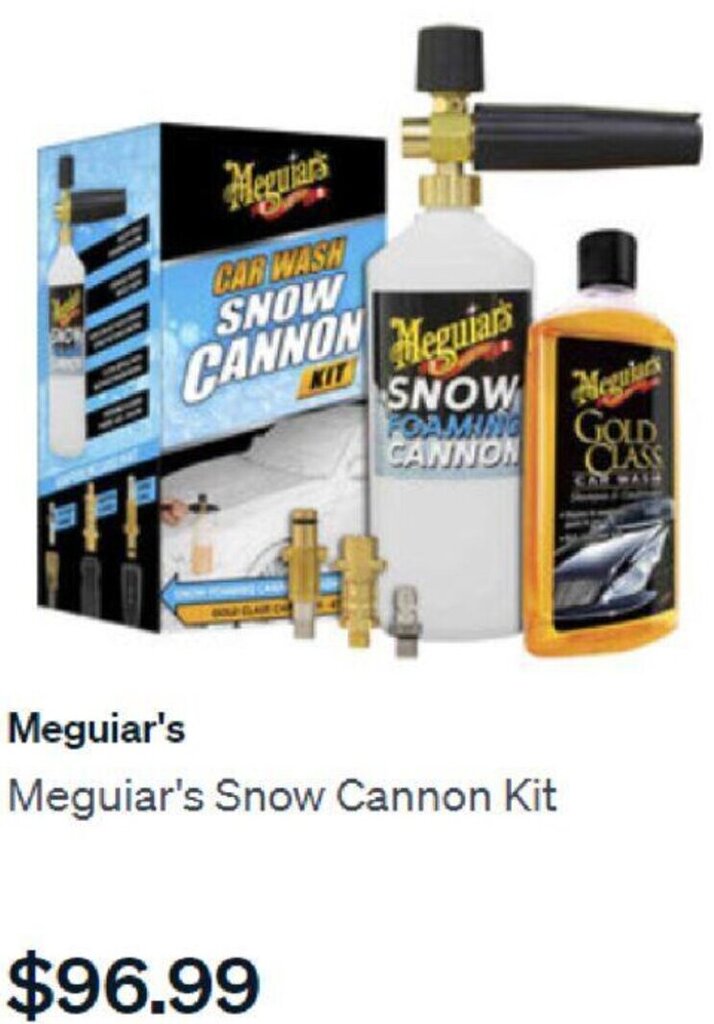 SuperCheap Auto Meguiar's Snow Cannon Kit offer
