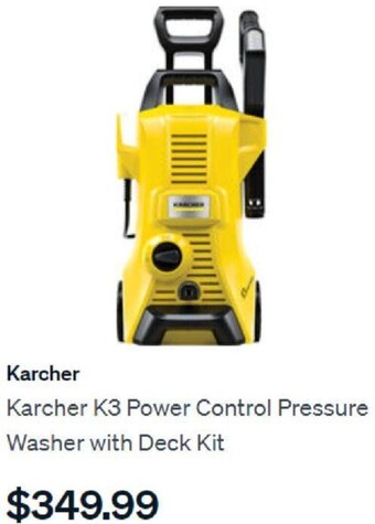 SuperCheap Auto Karcher K3 Power Control Pressure Washer with Deck Kit offer