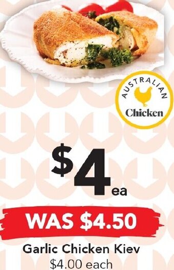Drakes Garlic Chicken Kiev offer