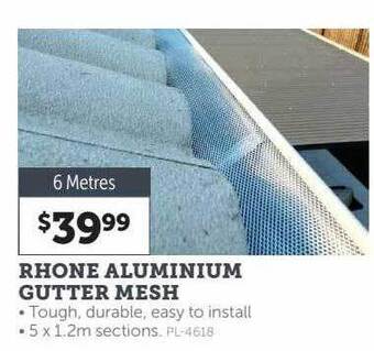 Stratco Rhone aluminium gutter mesh offer