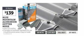 Stratco Blue mountain aluminium gutter mesh offer