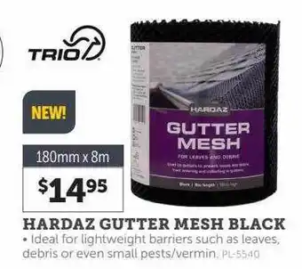 Hardaz gutter mesh black