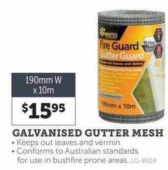 Stratco Galvanised gutter mesh offer