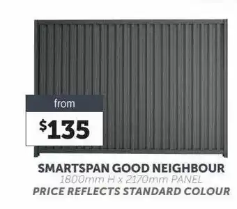 Stratco Smartspan good neighbour offer