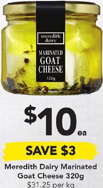 Drakes Meredith Dairy Marinated Goat Cheese 320g offer
