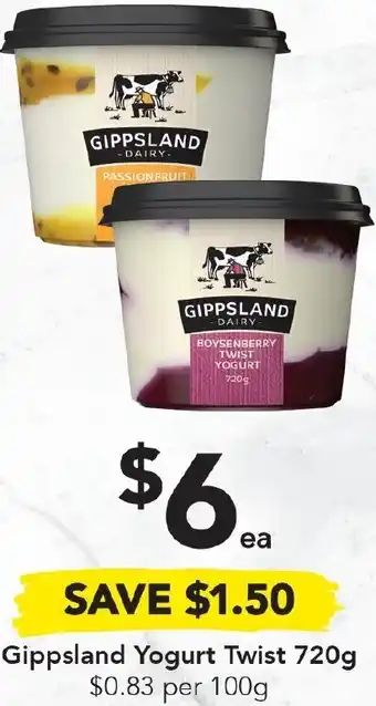 Drakes Gippsland Yoghurt Twist 720g offer