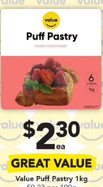 Drakes Value Puff Pastry 1kg offer