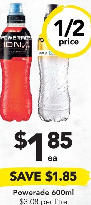 Drakes Powerade 600ml offer