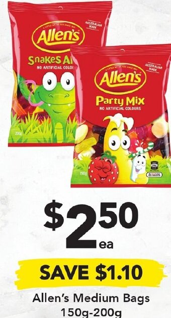Drakes Allen's Medium Bags 150g-200g offer