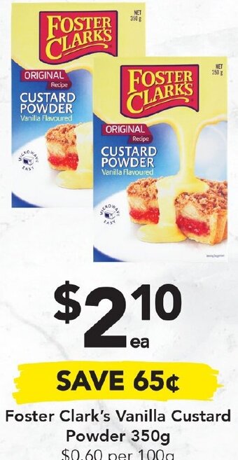 Drakes Foster Clark's Vanilla Custard Powder 350g offer