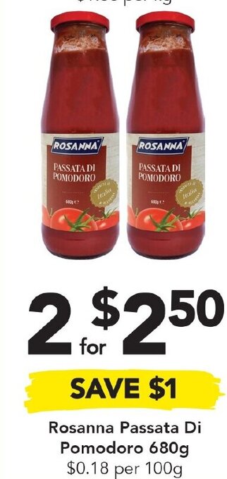 Drakes Rosanna Passata Di Pomodoro 680g offer