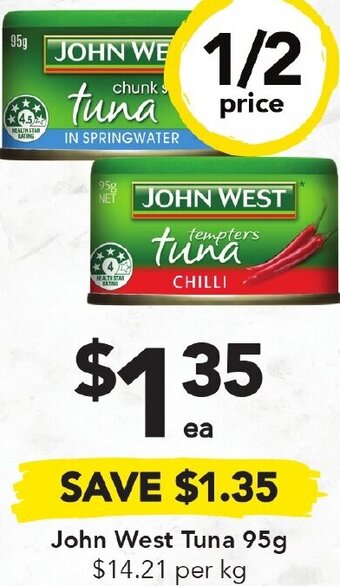 Drakes John West Tuna 95g offer