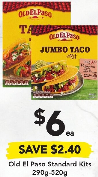 Drakes Old El Paso Standard Kits 290g-520g offer