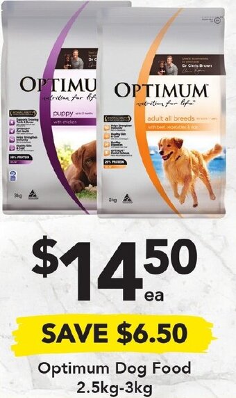 Drakes Optimum Dog Food 2.5kg-3kg offer