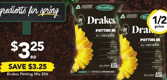 Drakes Drakes Potting Mix 25lt offer
