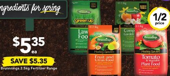 Drakes Brunnings 2.5kg Fertilizer Range offer