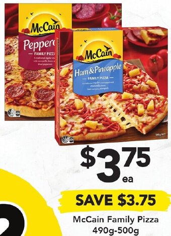 Drakes McCain Family Pizza 490g-500g offer