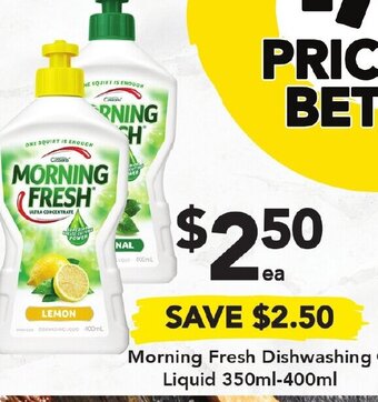 Morning Fresh Dishwashing Liquid 350ml-400ml