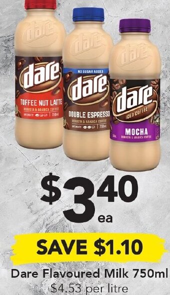 Drakes Dare Flavoured Milk 750ml offer
