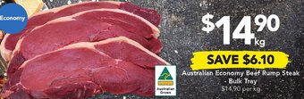 Drakes Australian Economy Beef Rump Steak offer