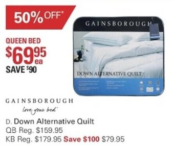 Harris Scarfe Gainsborough Down Alternative Quilt offer