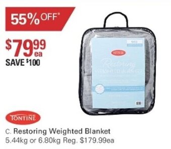Harris Scarfe Tontine Restoring Weighted Blanket offer