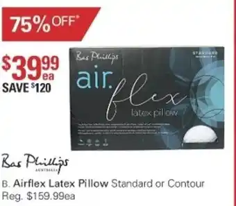 Harris Scarfe Bas Philliips Airflex Latex Pillow offer