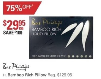 Harris Scarfe Bas Phillips Bamboo Rich Pillow offer