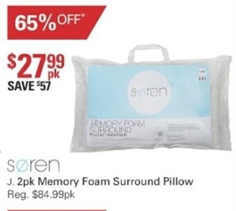 Harris Scarfe Soren 2pk Memory Foam Surround Pillow offer