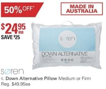 Harris Scarfe Soren Down Alternative Pillow offer