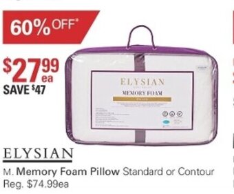 Harris Scarfe Elysian Memory Foam Pillow offer