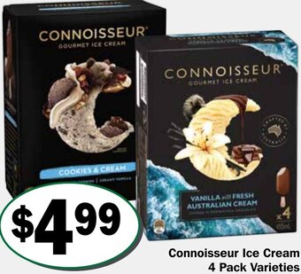 Friendly Grocer Connoisseur Ice Cream offer