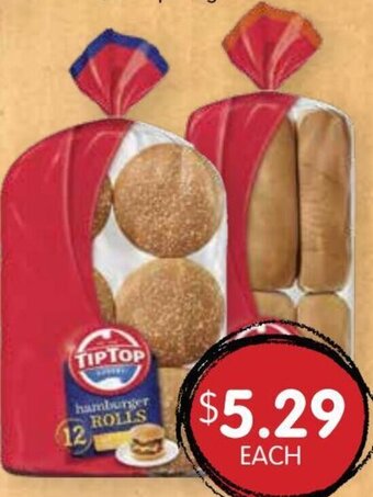 Spudshed Tip Top Hamburger & Hotdog Rolls 12pk offer