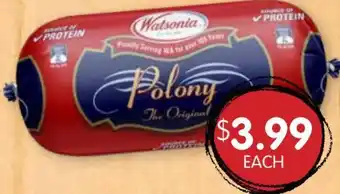 Spudshed Watsonia Polony Roll 500 g offer
