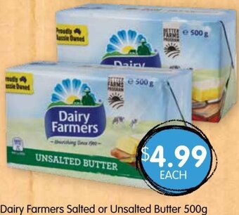 Spudshed Dairy Farmers Salted or Unsalted Butter 500g offer