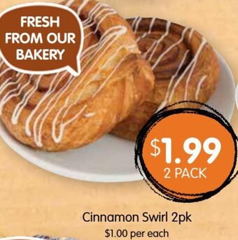 Spudshed Cinnamon Swirl 2pk offer