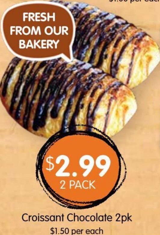 Spudshed Croissant Chocolate offer