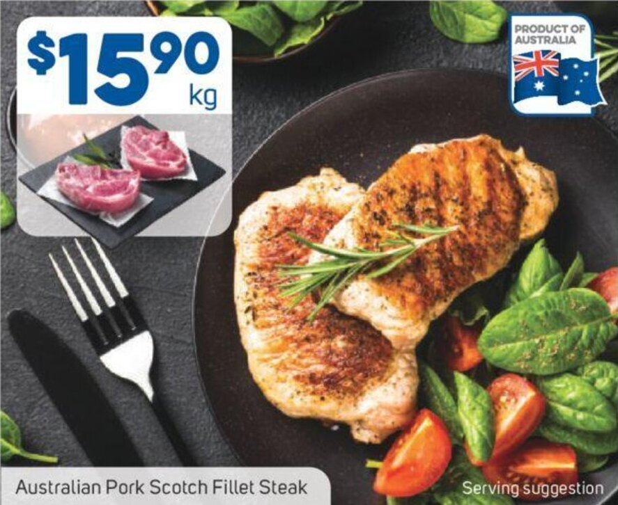 Foodland Australian Pork Scotch Fillet Steak offer
