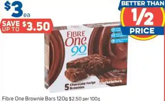 Fibre One Brownie Bars 120 g