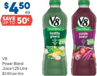 Foodland V8 Power Blend Juice 1.25 Litre offer