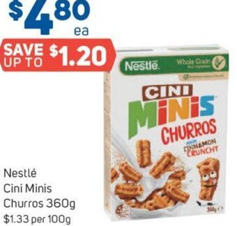 Foodland Nestlé Cini Minis Churros 360g offer