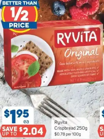 Foodland Ryvita Crispbread 250 g offer