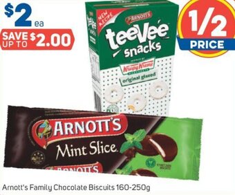 Foodland Arnott's Family Chocolate Biscuits 160-250g offer