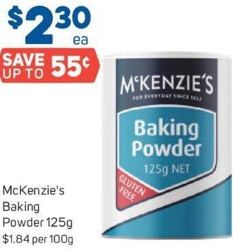 Foodland McKenzie's Baking Powder 125g offer